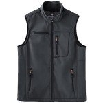 Men's Softshell Fleece Lined Windproof Vest - Gray
