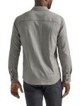 Lee Men's Extreme Motion Flannel Work Shirt - Gray