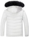 Men's Waterproof Snowboarding Puffer Jacket - White