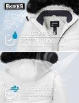 Men's Waterproof Snowboarding Puffer Jacket - White