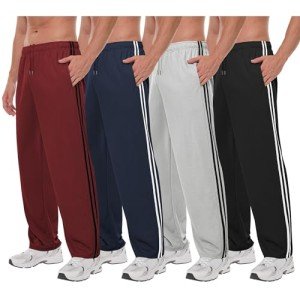 Men's Mesh Athletic Sweatpants with Pockets