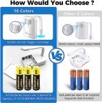 Color Changing Motion Sensor Toilet Night Lights - 3 Pack