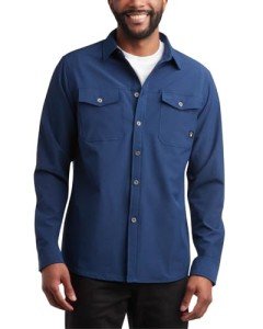 Spyder Men's Performance Long Sleeve Button Down Shirt