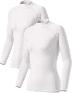 Women's Thermal Mock Neck & Crew Tops - 2 Pack