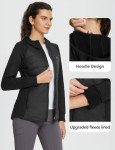 Women's Lightweight Insulated Running Jacket with Hood