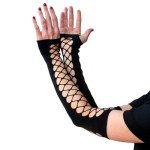 Goth Fingerless Arm Warmers - Y2K Style
