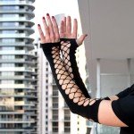 Goth Fingerless Arm Warmers - Y2K Style