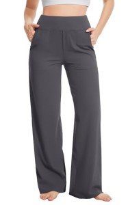 Wide Leg High Waist Yoga Pants with Pockets