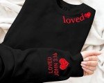 Love Heart Graphic Sweatshirt for Women