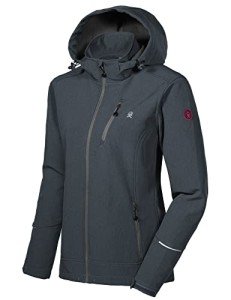 Women's Water-Resistant Ski Jacket with Removable Hood