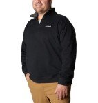 Columbia Men's Half Zip Active Jacket - Black, 3X