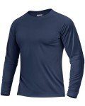 Men's UV Protection Long Sleeve Workout Shirt - Navy