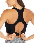 Ewedoos High Support Racerback Sports Bra - Black