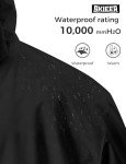 Men's Plus Size Waterproof Ski Jacket with Hood