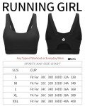 Black High Support Sports Bra for Women