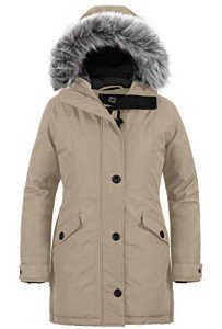 Wantdo Women's Hooded Warm Winter Coat – Khaki