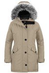Wantdo Women's Hooded Warm Winter Coat – Khaki