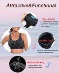 High Impact Leopard Print Sports Bra for Women