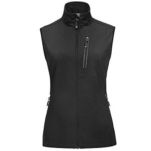 Women's Lightweight Windproof Running Vest with Pockets