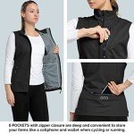 Women's Lightweight Windproof Running Vest with Pockets