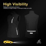 Women's Lightweight Windproof Running Vest with Pockets