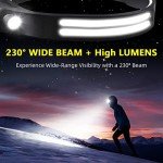 Bright Rechargeable LED Headlamp - 2 Pack