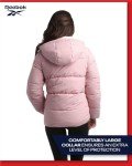 Reebok Women's Quilted Puffer Jacket - Mauve Pink