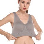 3 Pack Medium Support Wirefree Sports Bras for Women