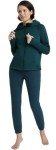 Women's Navy Cotton Fleece Jogger Pants - Medium