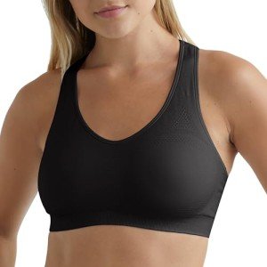 Hanes CoolDRI Seamless Racerback Sports Bra