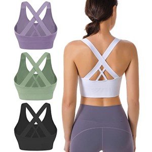 Women's Criss-Cross Strappy Medium Support Sports Bra