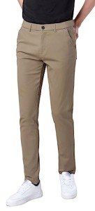 Men's Slim Fit Stretchy Khaki Pants