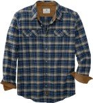 Men's Flannel Shirt in Midnight Army Plaid