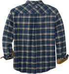 Men's Flannel Shirt in Midnight Army Plaid
