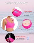 High Support Scoop Neck Sports Bra - Hot Pink