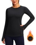 Women's Thermal Fleece Long Sleeve Workout Top