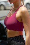 Strappy Back Plus Size Workout Sports Bra