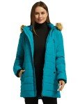 Wantdo Women's Teal Blue Insulated Puffer Coat
