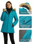 Wantdo Women's Teal Blue Insulated Puffer Coat