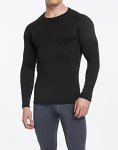 4-Pack Men's Long Sleeve Compression Workout Shirts