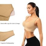 3-Pack Seamless Yoga Bras with Removable Pads