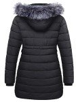 Plus Size Women's Detachable Hood Puffer Jacket