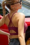Strappy Back Plus Size Workout Sports Bra