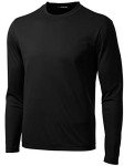 Men's Black Long Sleeve Moisture-Wicking Athletic Shirt