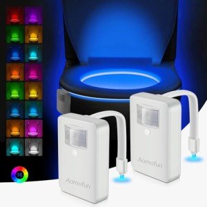 Motion Sensor LED Toilet Night Light (2 Pack)