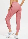Libin Women's Tapered Joggers with Pockets - Mauve