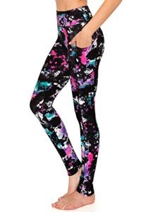 Women's Tie Dye High Waist Yoga Pants with Pockets