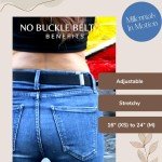 Adjustable No-Buckle Thin Belt for Activewear