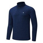 Men's Moisture-Wicking 1/4 Zip Running Shirt - Navy