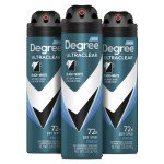 Degree Men Antiperspirant Spray, 3-Pack, Stain-Free